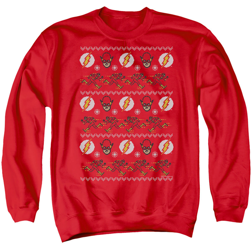 Dc Flash The Flash Ugly Christmas Sweater
Mens Crewneck Sweatshirt Red Officially Licensed