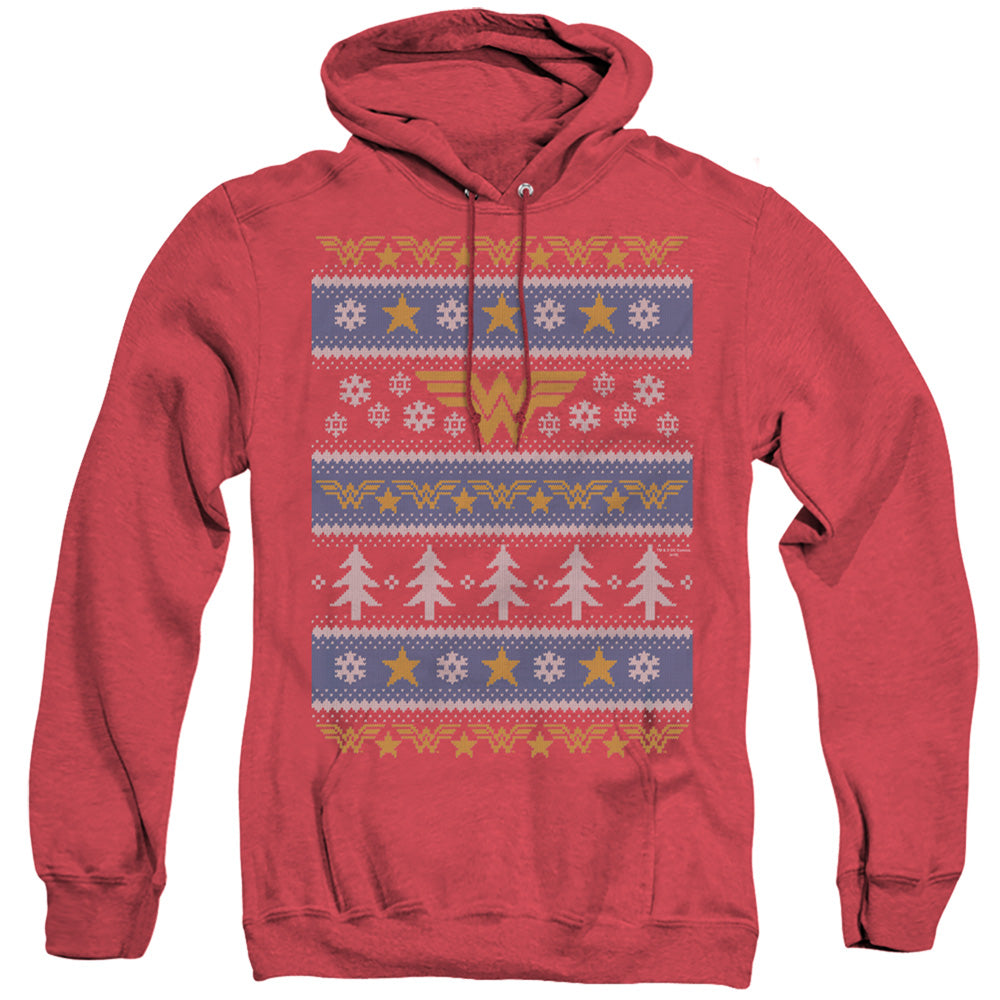 Dc Wonder Woman Wonder Woman Christmas Sweater
Heather Mens Hoodie Red Officially Licensed