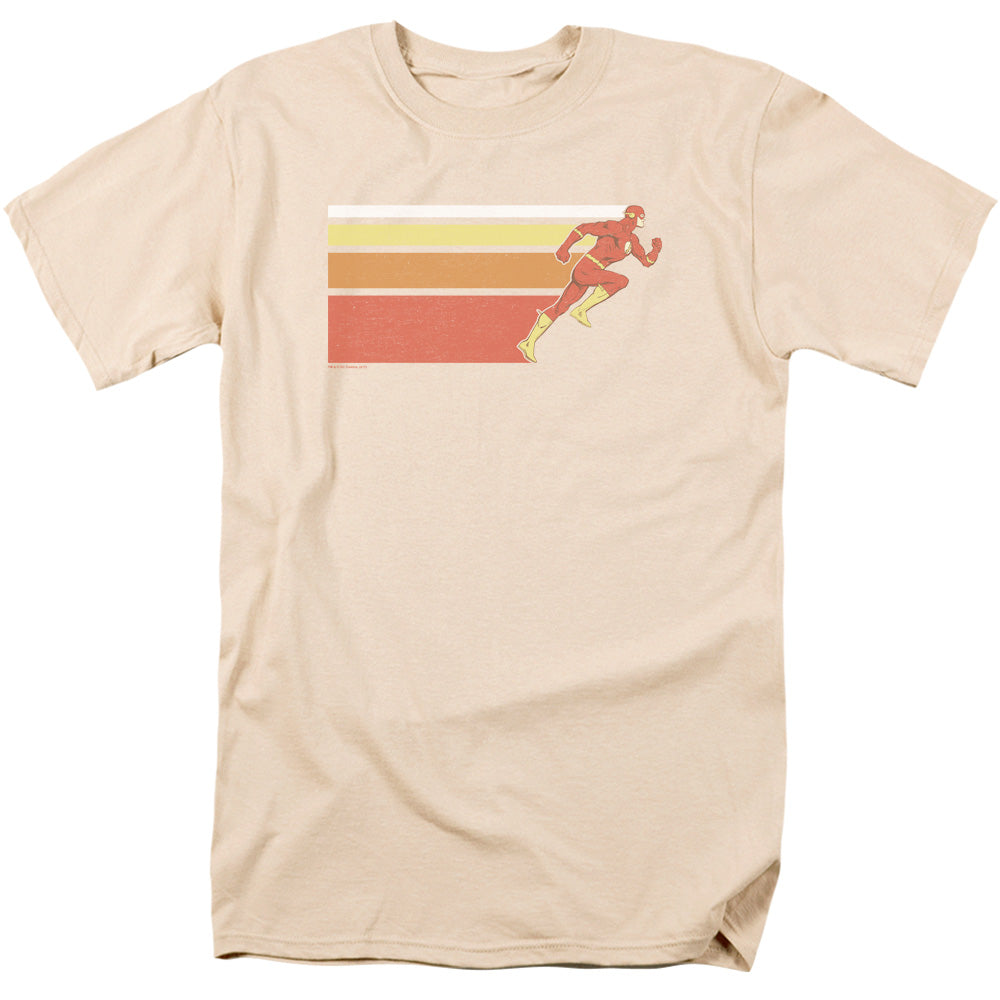The Flash Flash Retro Bars Mens T Shirt Cream Officially Licensed