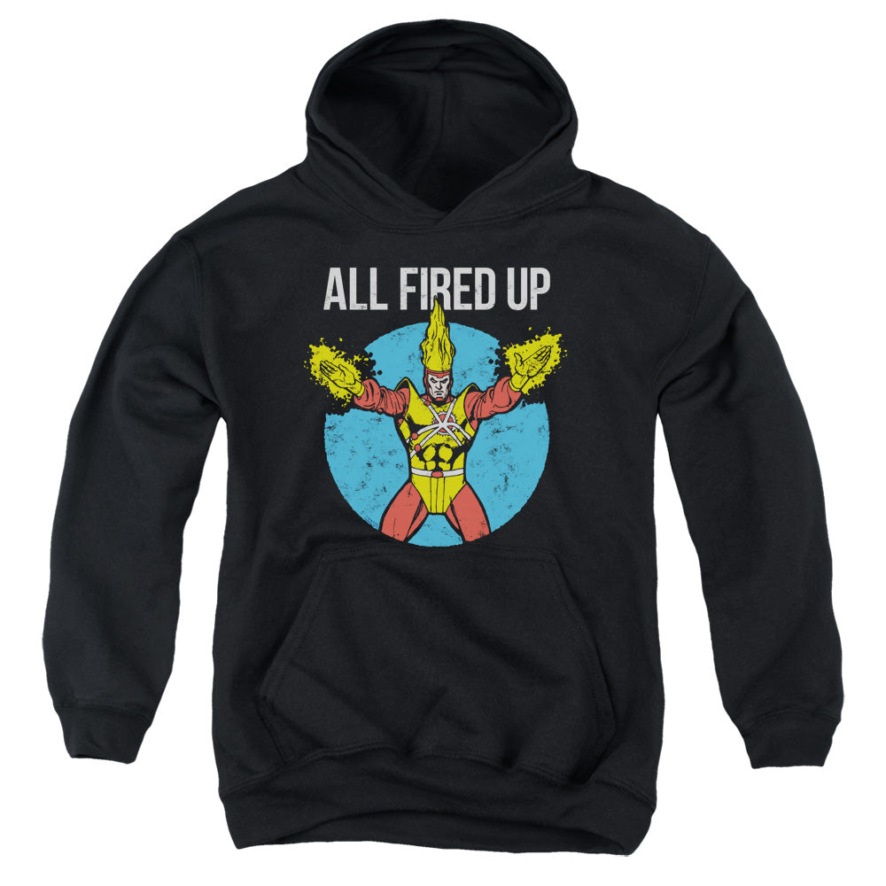Justice League Firestorms Party Kids Youth Hoodie Black Officially Licensed
