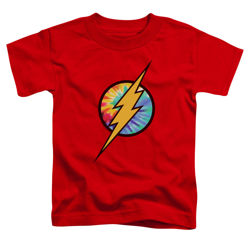 Dc Flash Tie Dye Flash Logo Toddler Kids Youth T Shirt Red Officially Licensed