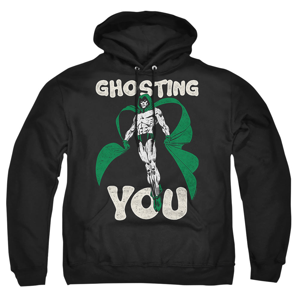 Justice League Of America Ghosting Mens Hoodie Black Officially Licensed