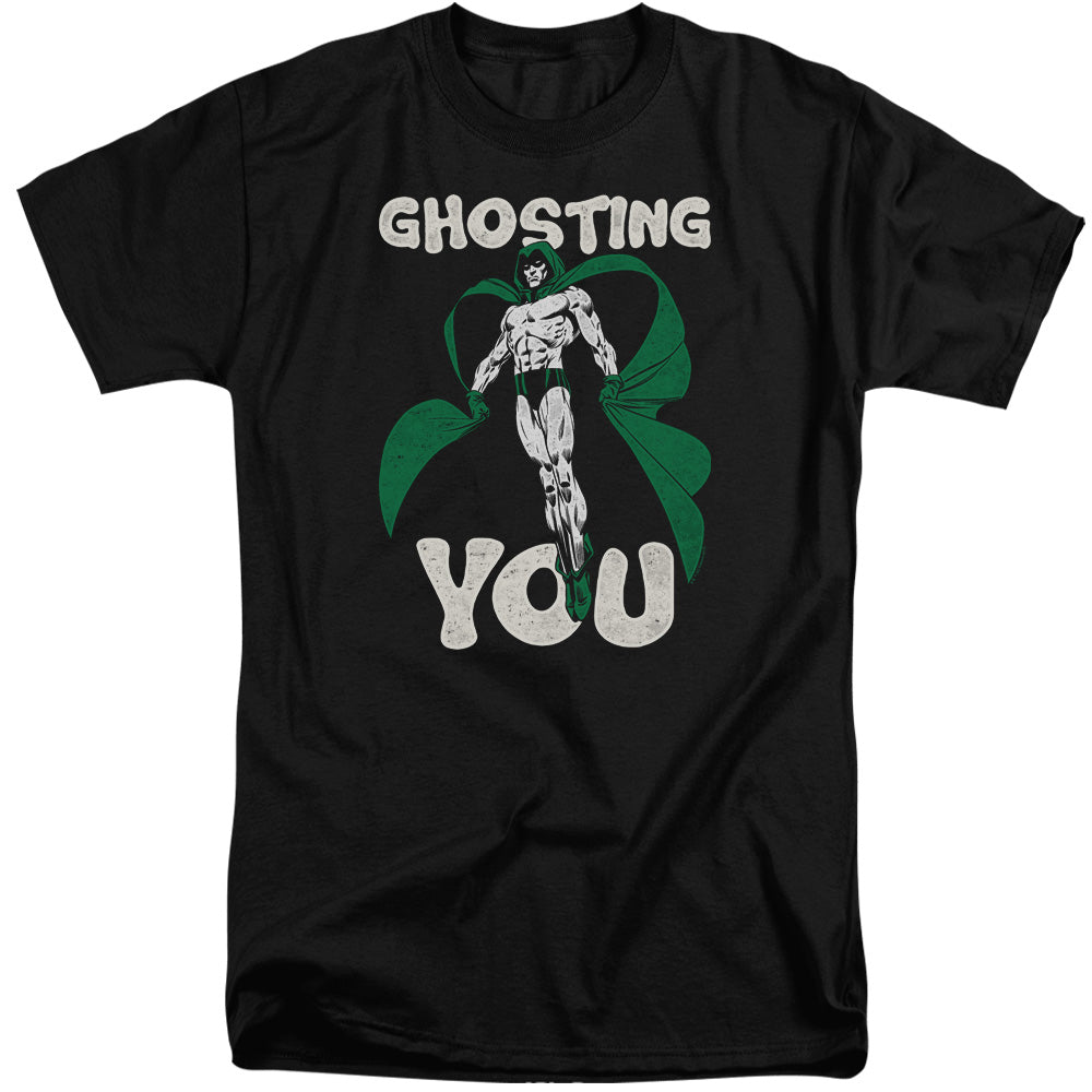Justice League Ghosting Mens Tall T Shirt Black Officially Licensed