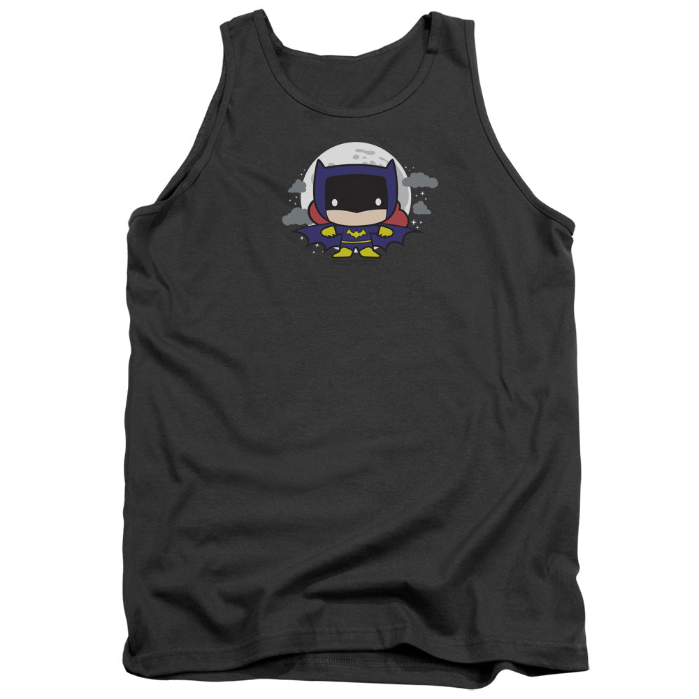 Justice League Assemble Batgirl Chibi Mens Tank Top Shirt Charcoal Officially Licensed
