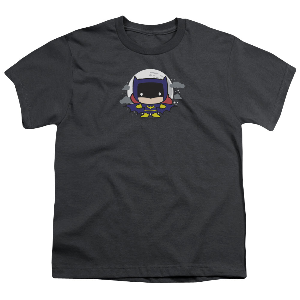 Justice League Batgirl Chibi Kids Youth T Shirt Charcoal Officially Licensed