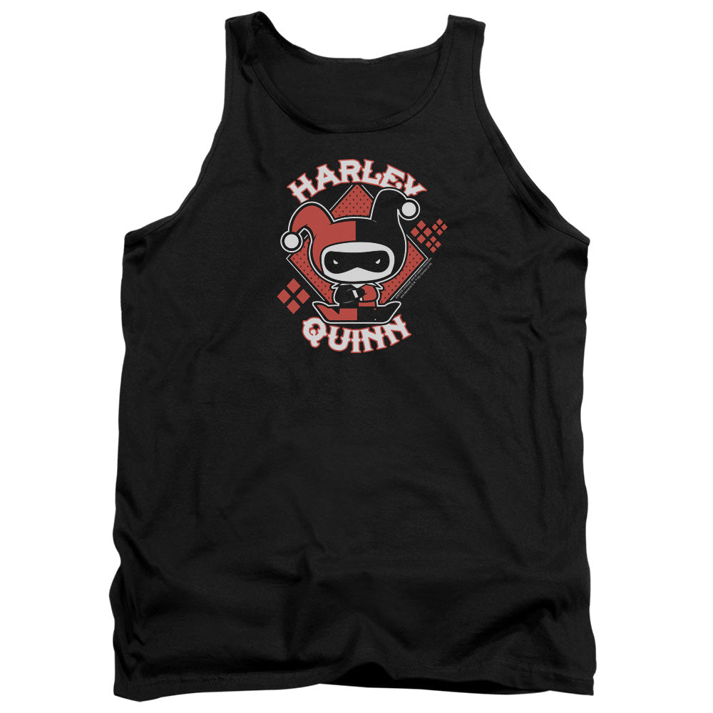 Justice League Harley Chibi Mens Tank Top Shirt Black Officially Licensed