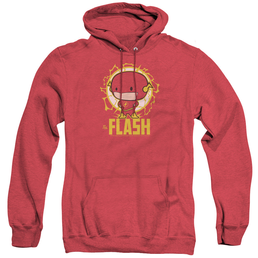 Dc Flash Flash Chibi Mens Heather Hoodie Red Officially Licensed