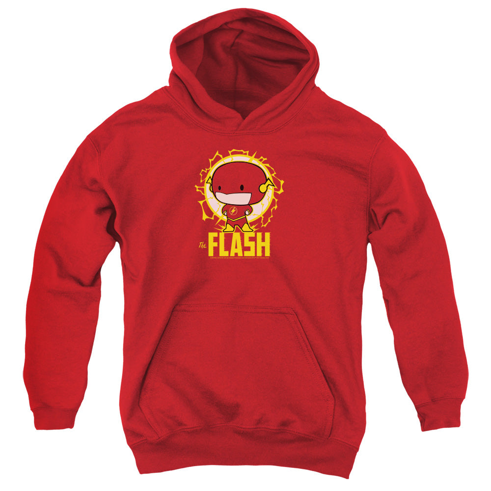 Dc Flash Flash Chibi Kids Youth Hoodie Red Officially Licensed