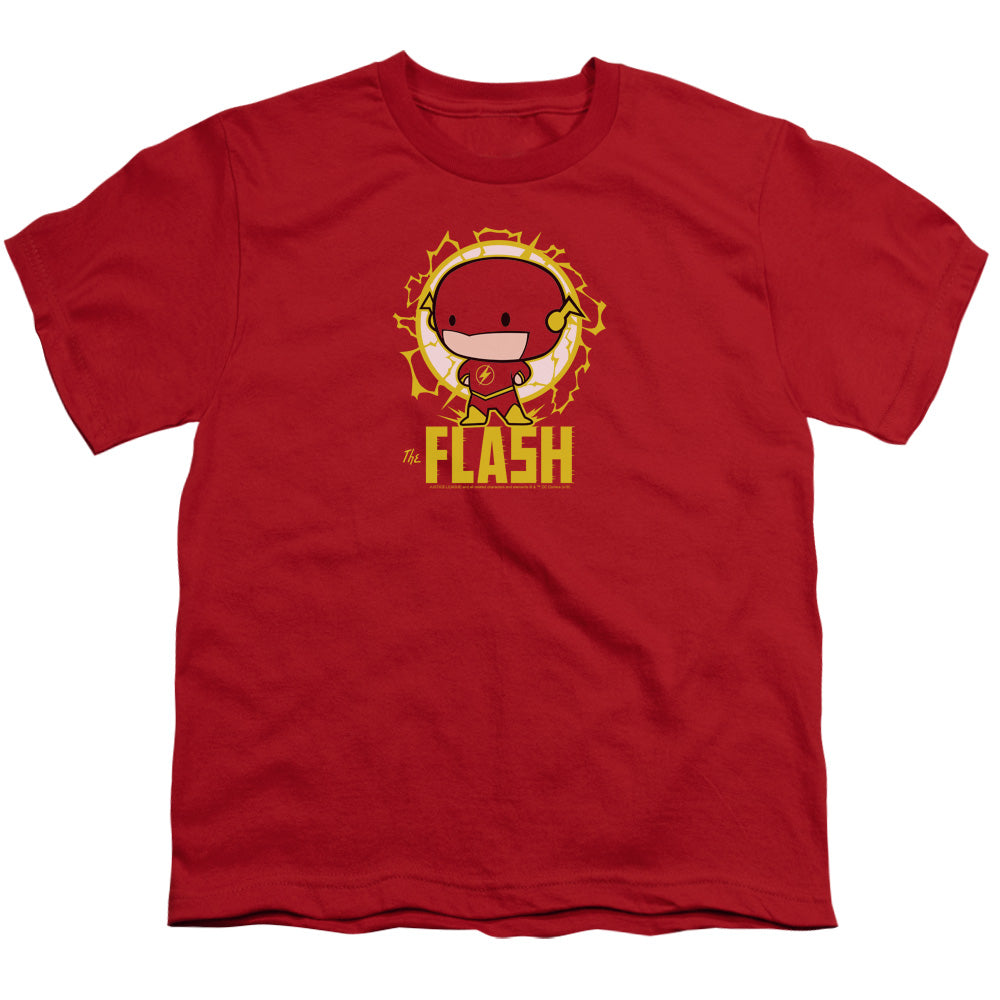 Dc Flash Flash Chibi Kids Youth T Shirt Red Officially Licensed