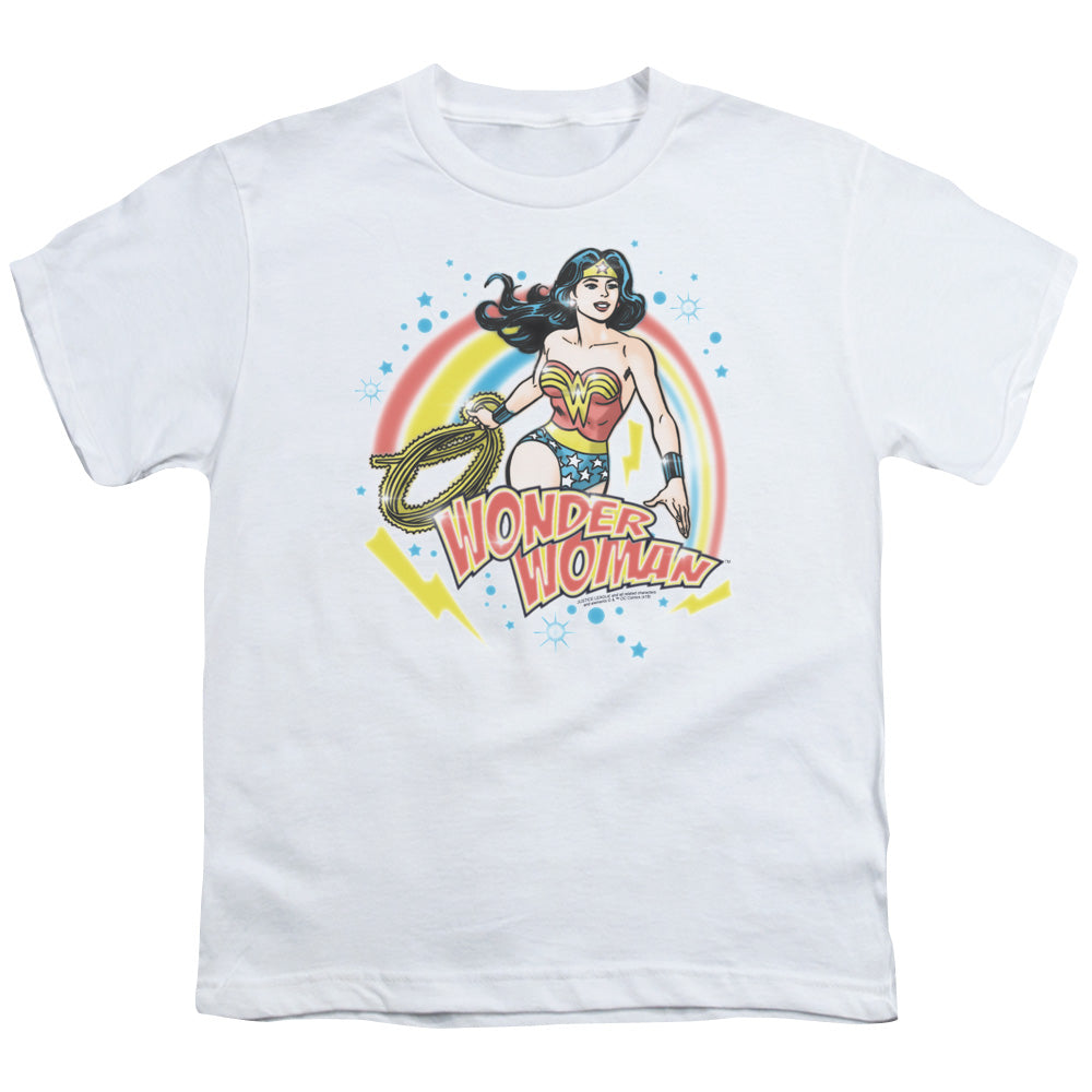 Wonder Woman Wonder Airbrush Kids Youth T Shirt White Officially Licensed