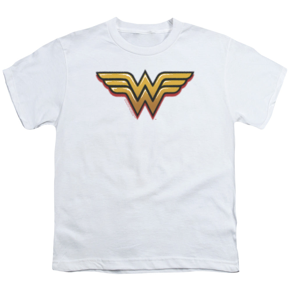 Wonder Woman Airbrush Ww Kids Youth T Shirt White Officially Licensed