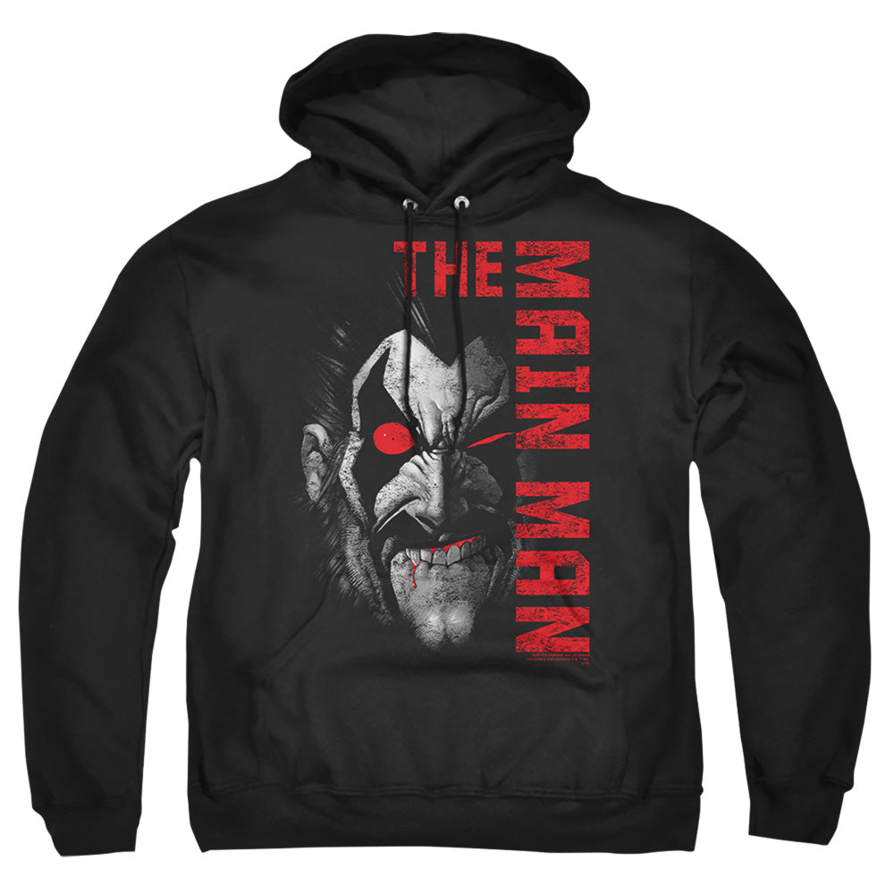 Justice League Of America Main Man Mens Hoodie Black Officially Licensed