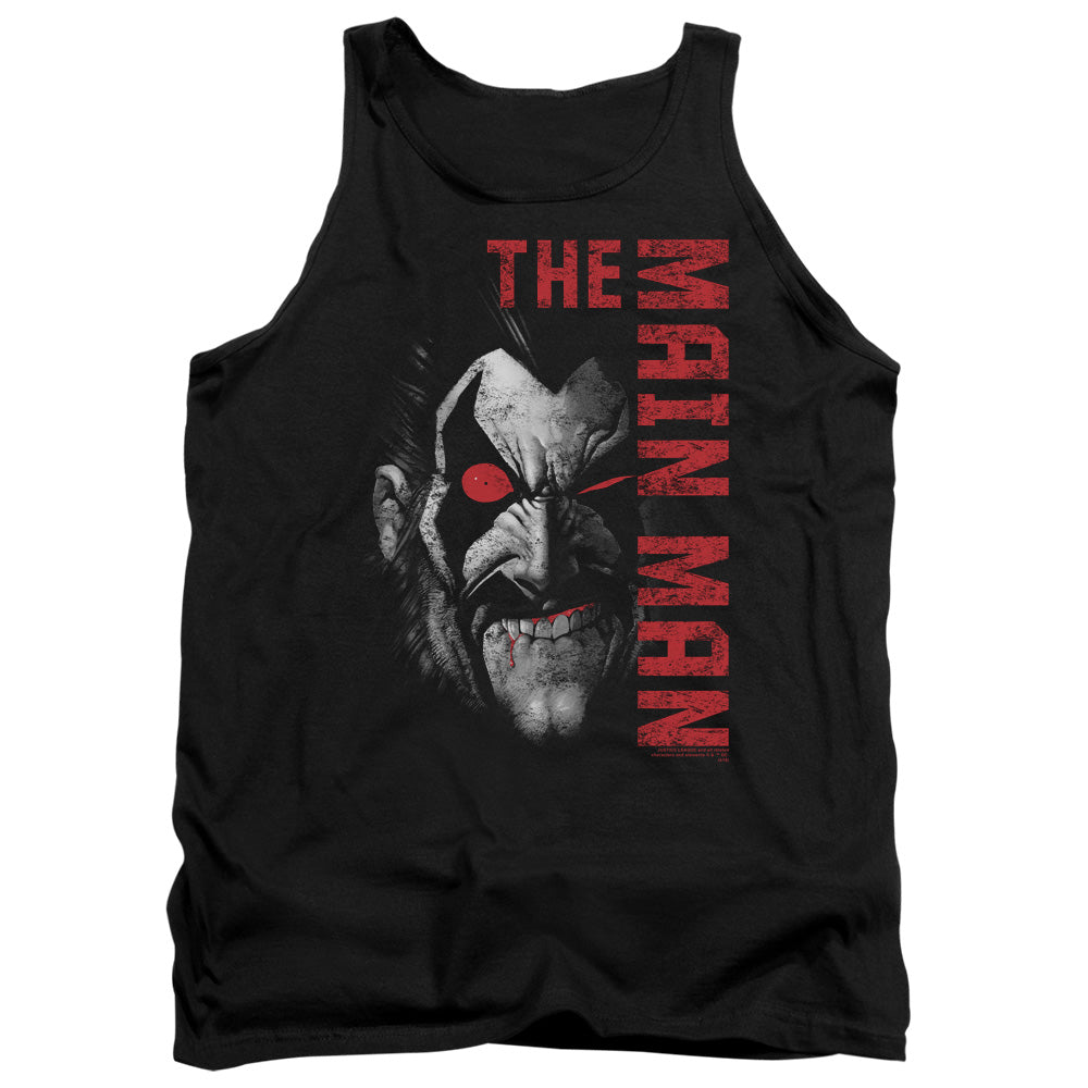 Justice League Assemble Main Man Mens Tank Top Shirt Black Officially Licensed