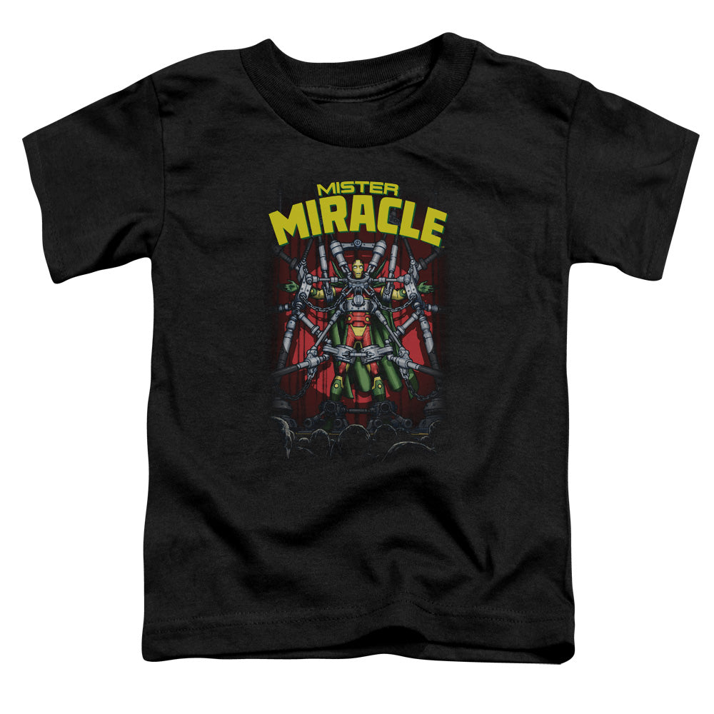 Justice League Mister Miracle Toddler Kids Youth T Shirt Black Officially Licensed