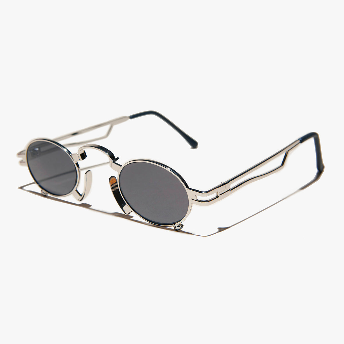 Ultimate Silver Steampunk Sunglass - Jules