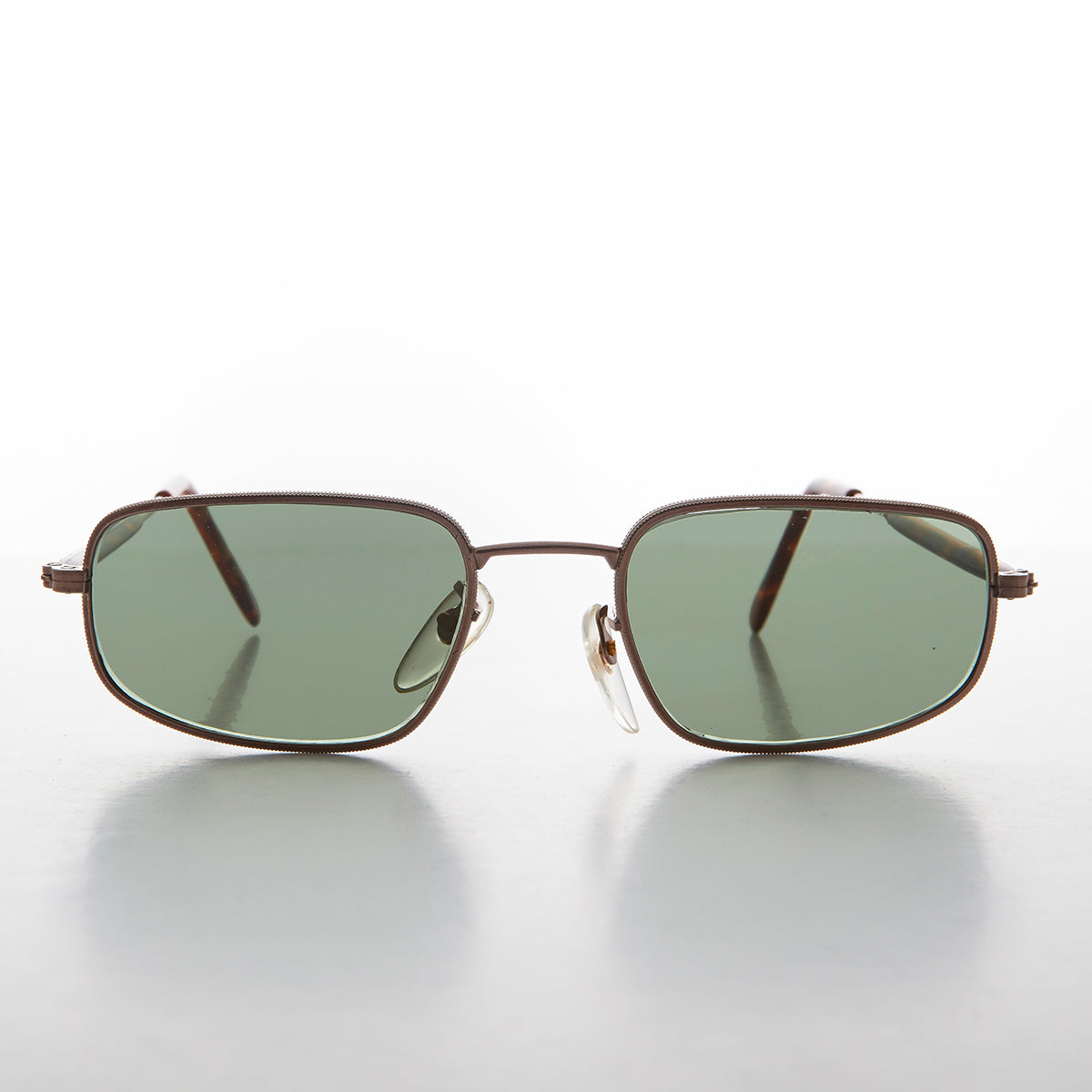 Rectangular Glass Lens Vintage Sunglass - Justin