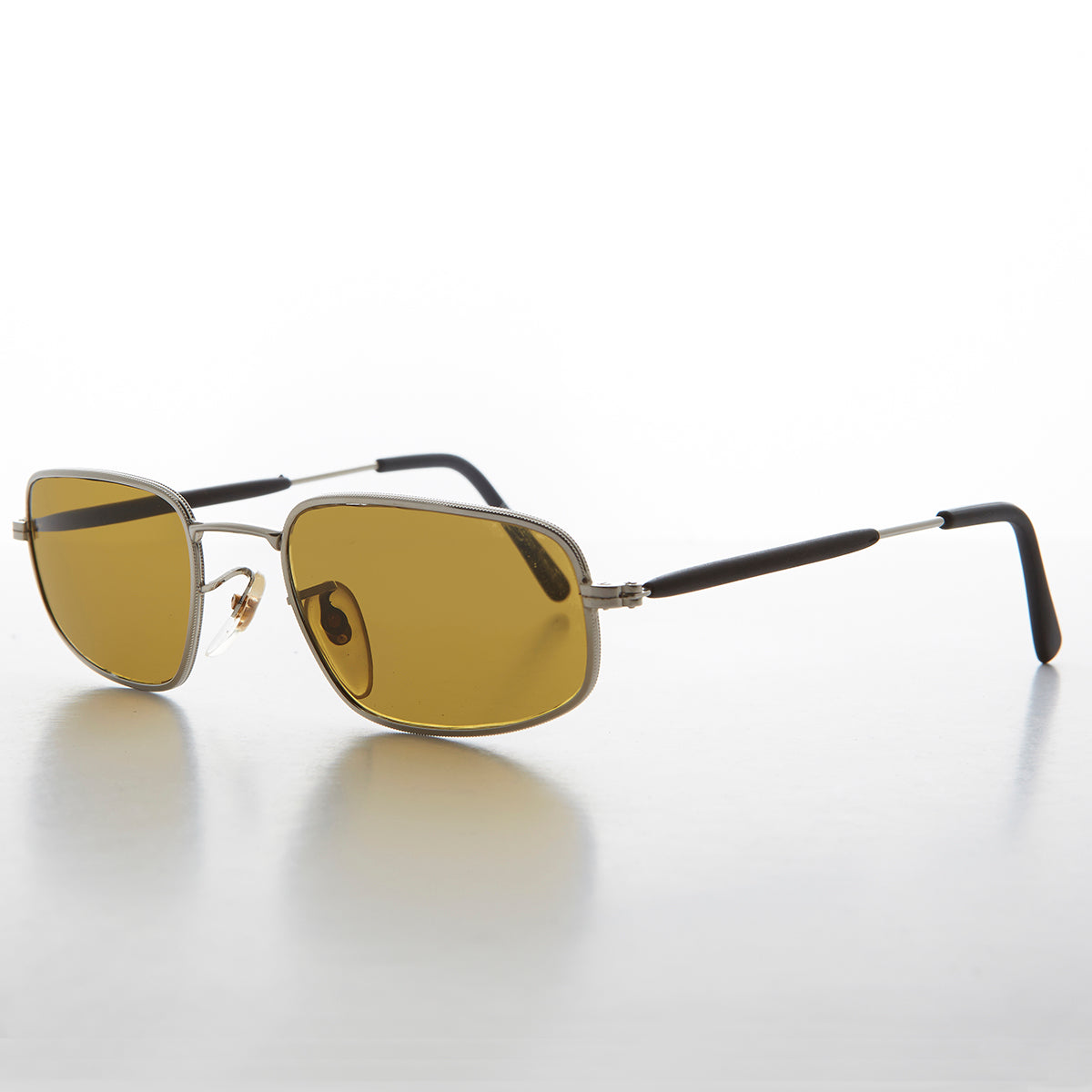 Rectangular Glass Lens Vintage Sunglass - Justin