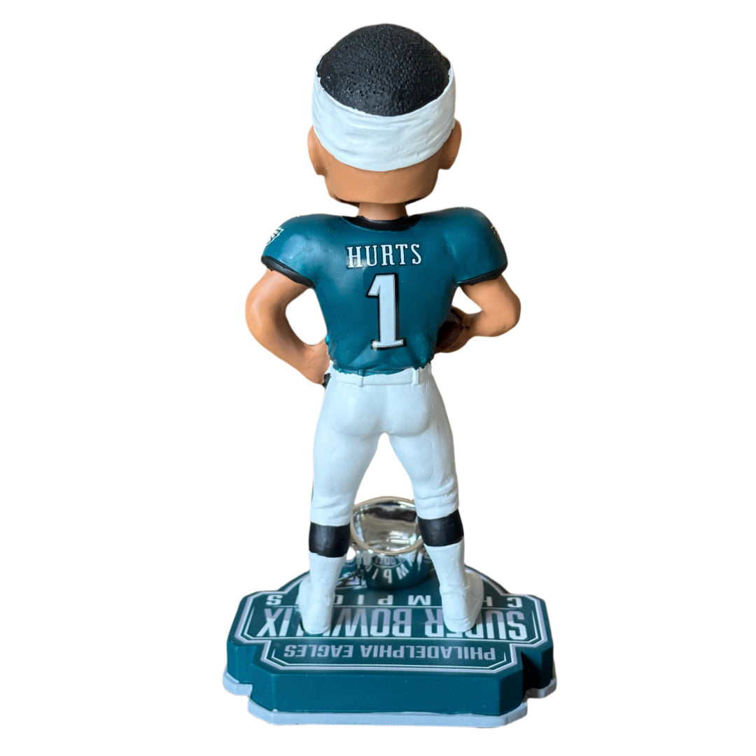 Philadelphia Eagles Super Bowl LIX Champions Jalen Hurts 8" Ring Bobblehead