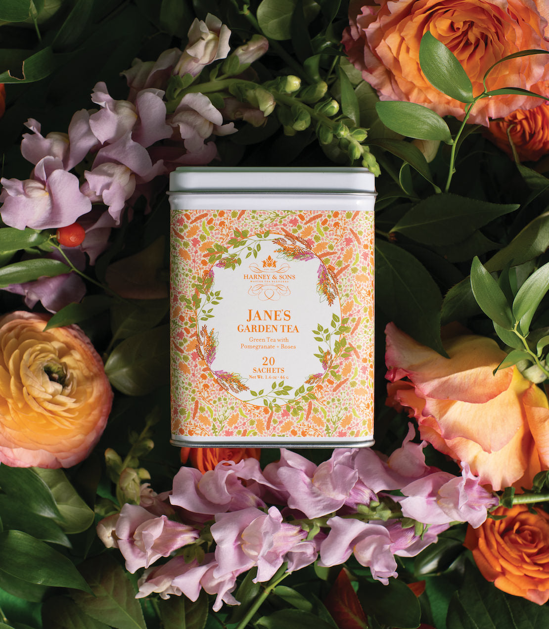 Jane's Garden Tea, Tin of 20 Sachets