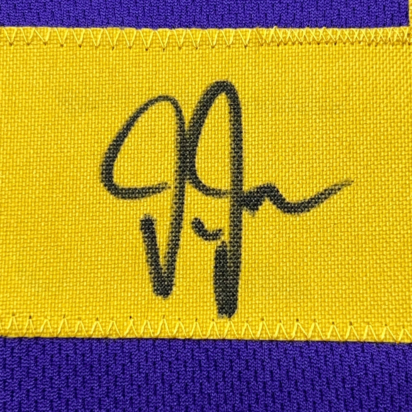Framed Autographed/Signed Justin Jefferson 35x39 Minnesota Color Rush Football Jersey JSA COA
