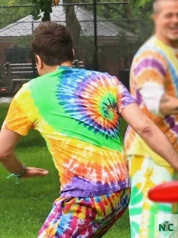 Jimmy Fallon Rainbow Tie Dye Shirt