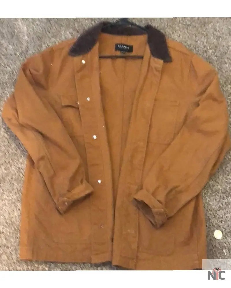 John David Washington Tenet Wind Farm Brown Jacket