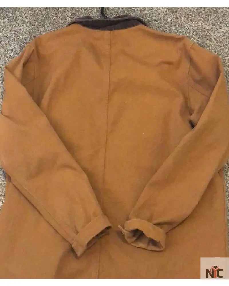 John David Washington Tenet Wind Farm Brown Jacket