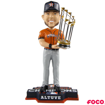Houston Astros 2017 World Series Champions Orange Jersey Bobbleheads