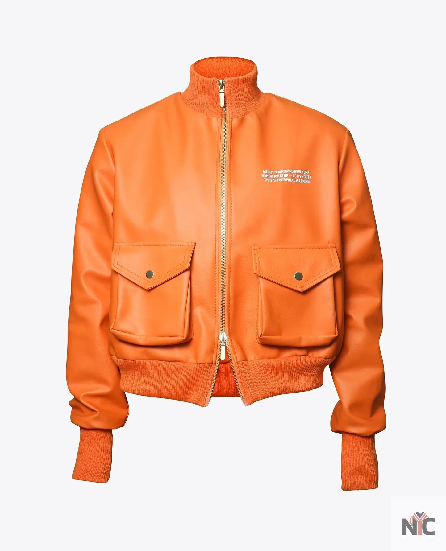 Juice Wrld Orange Aviator Jacket