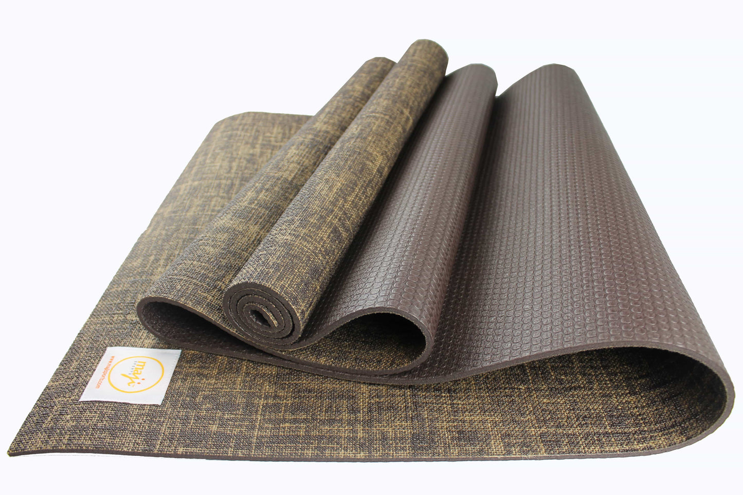Jute Premium Eco Yoga Mat + Foot Massager (7.5cm x 17.5cm)