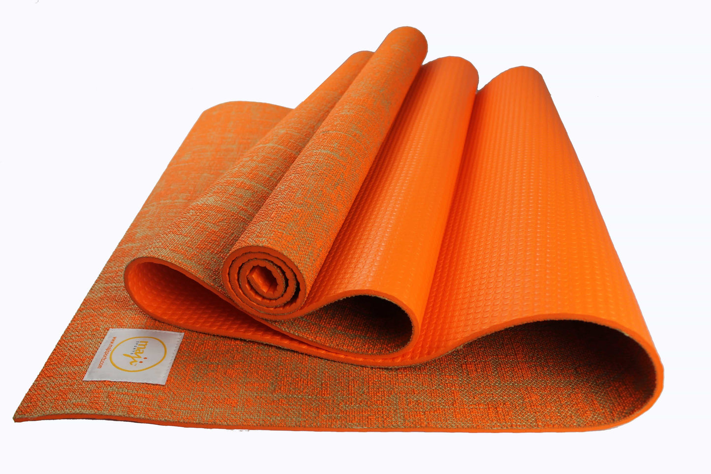 Jute Premium Eco Yoga Mat + Foot Massager (7.5cm x 17.5cm)