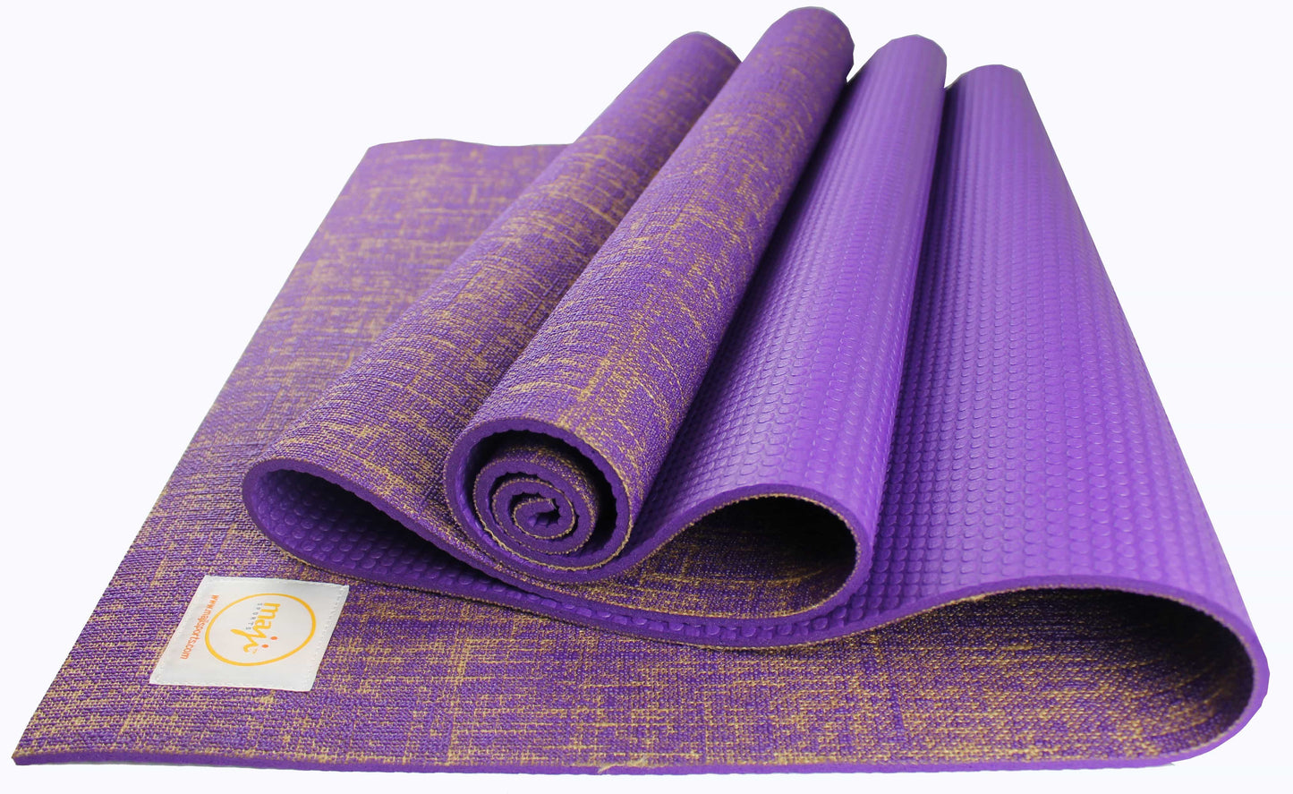 Jute Premium Eco Yoga Mat + Foot Massager (7.5cm x 17.5cm)