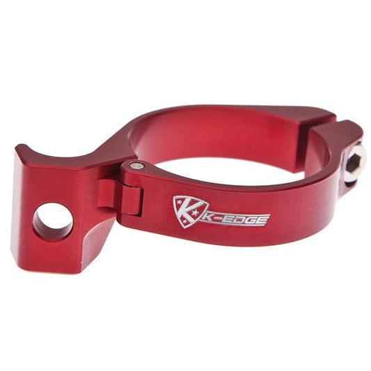 K-Edge Braze-On Adapter Clamp, Red 31.8 mm