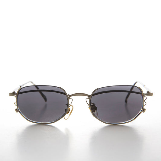 Semi-Rimless Cyber Core Vintage Sunglasses - Kaylen