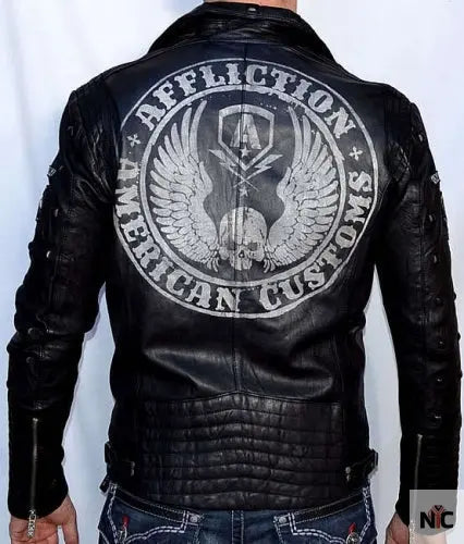 КОЖАНАЯ КУРТКА AFFLICTION AMERICAN REBORN JACKET