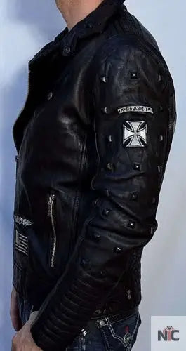 КОЖАНАЯ КУРТКА AFFLICTION AMERICAN REBORN JACKET