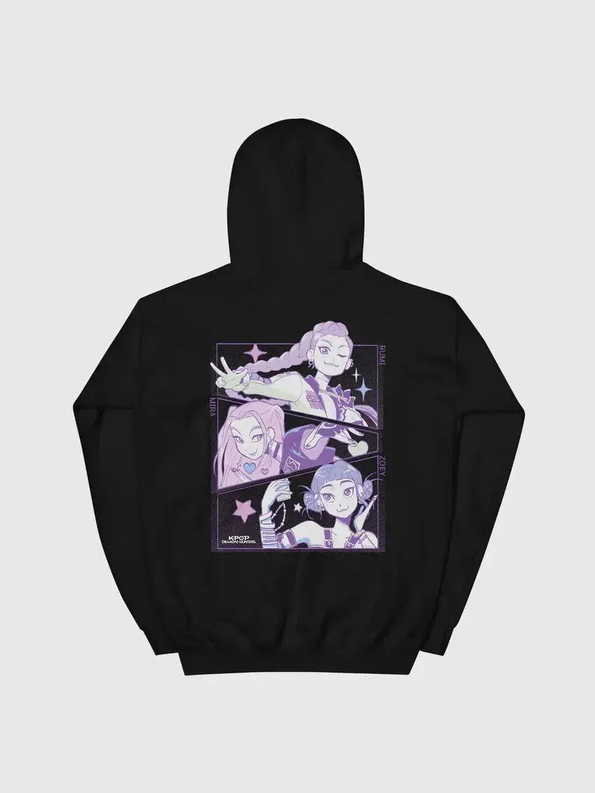 KPop Demon Hunters Huntrix Black Hoodie