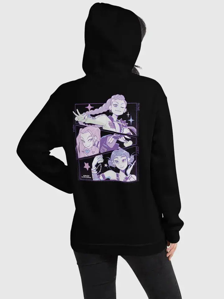 KPop Demon Hunters Huntrix Black Hoodie