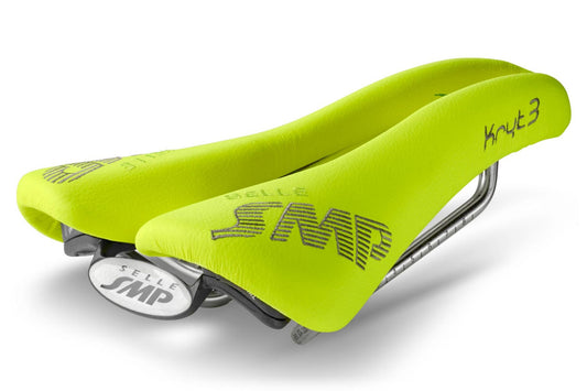 Selle SMP KRYT3 Criterium Saddle with Steel Rails (Fluro Yellow)