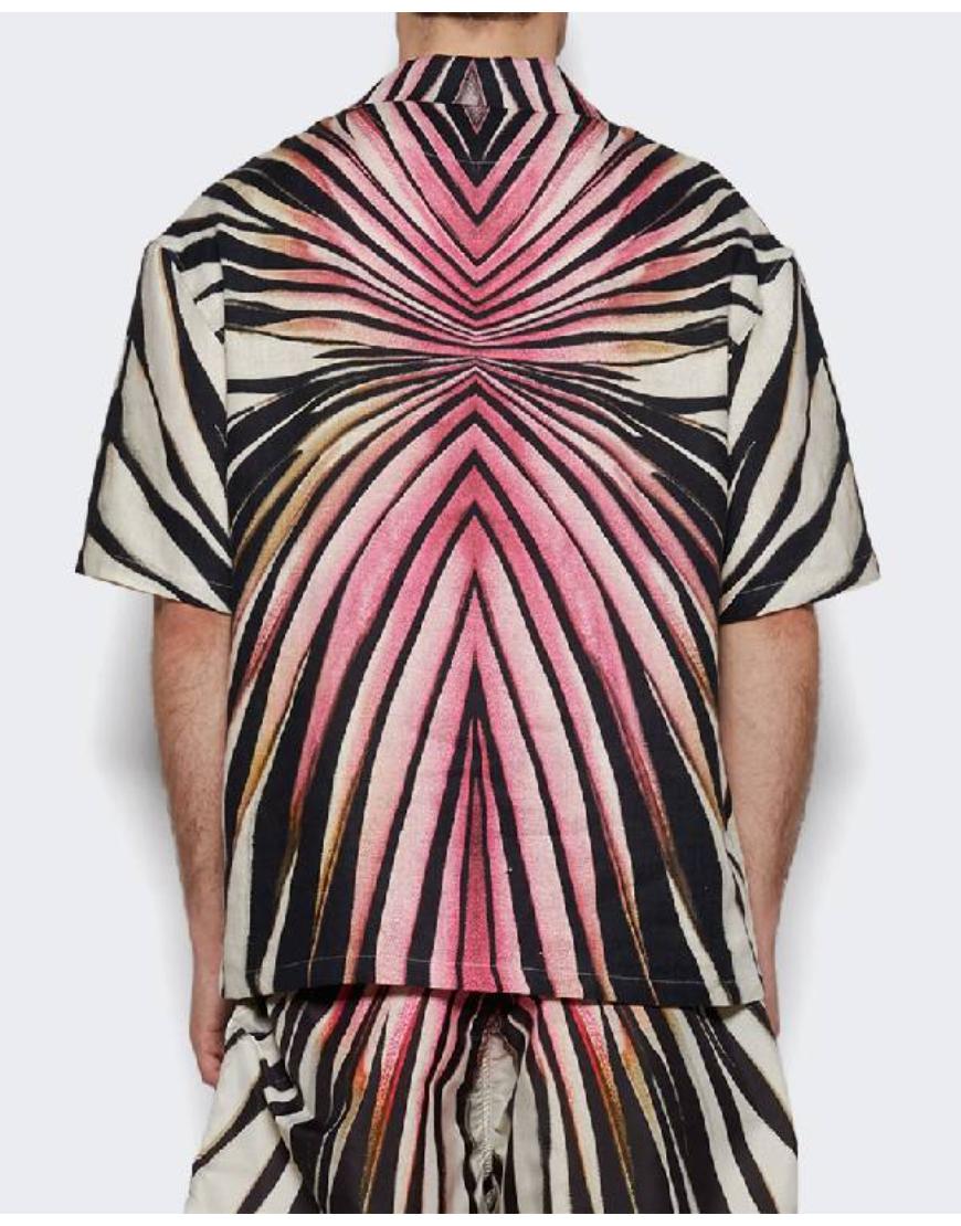 E! News 2025 Travis Kelce Pink Printed Shirt