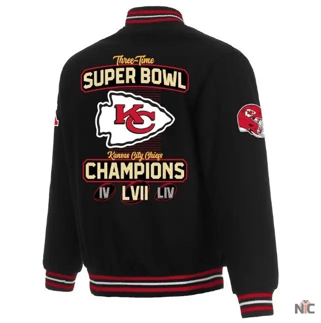 Kansas City Chiefs Black Super Bowl LVII Champions Jacket