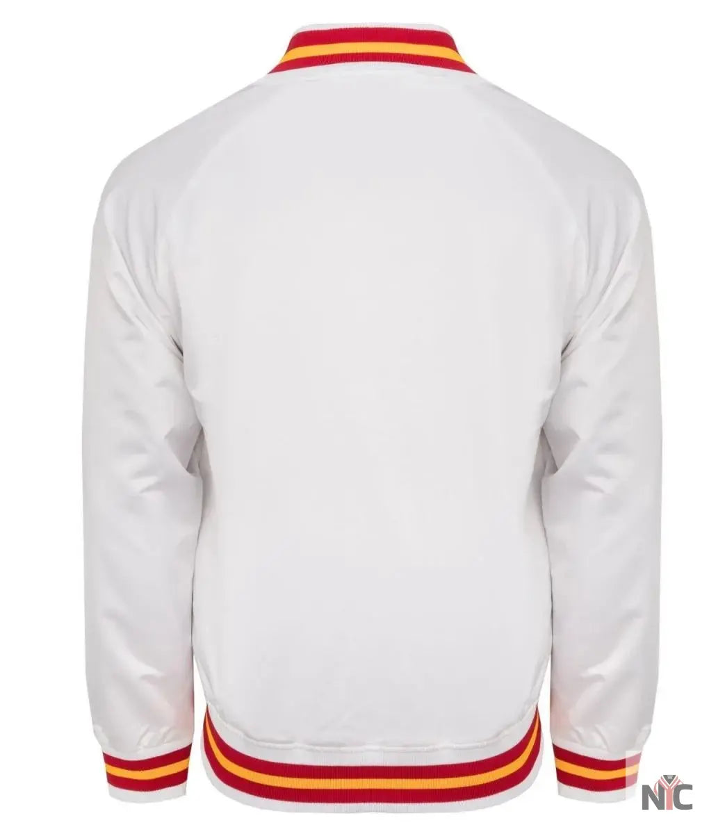 Kansas City Chiefs Heavyweight White Satin Jacket