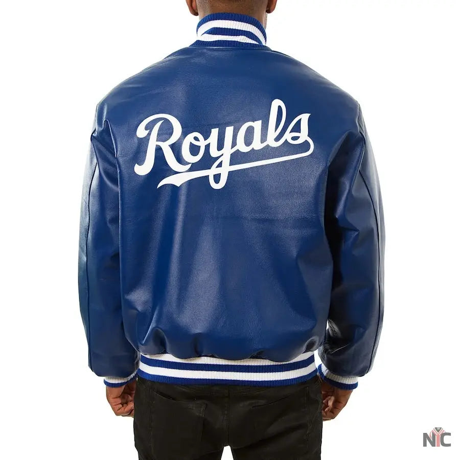 Kansas City Royals Letterman Leather Jacket