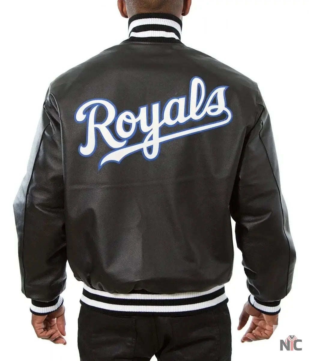 Kansas City Royals Letterman Leather Jacket
