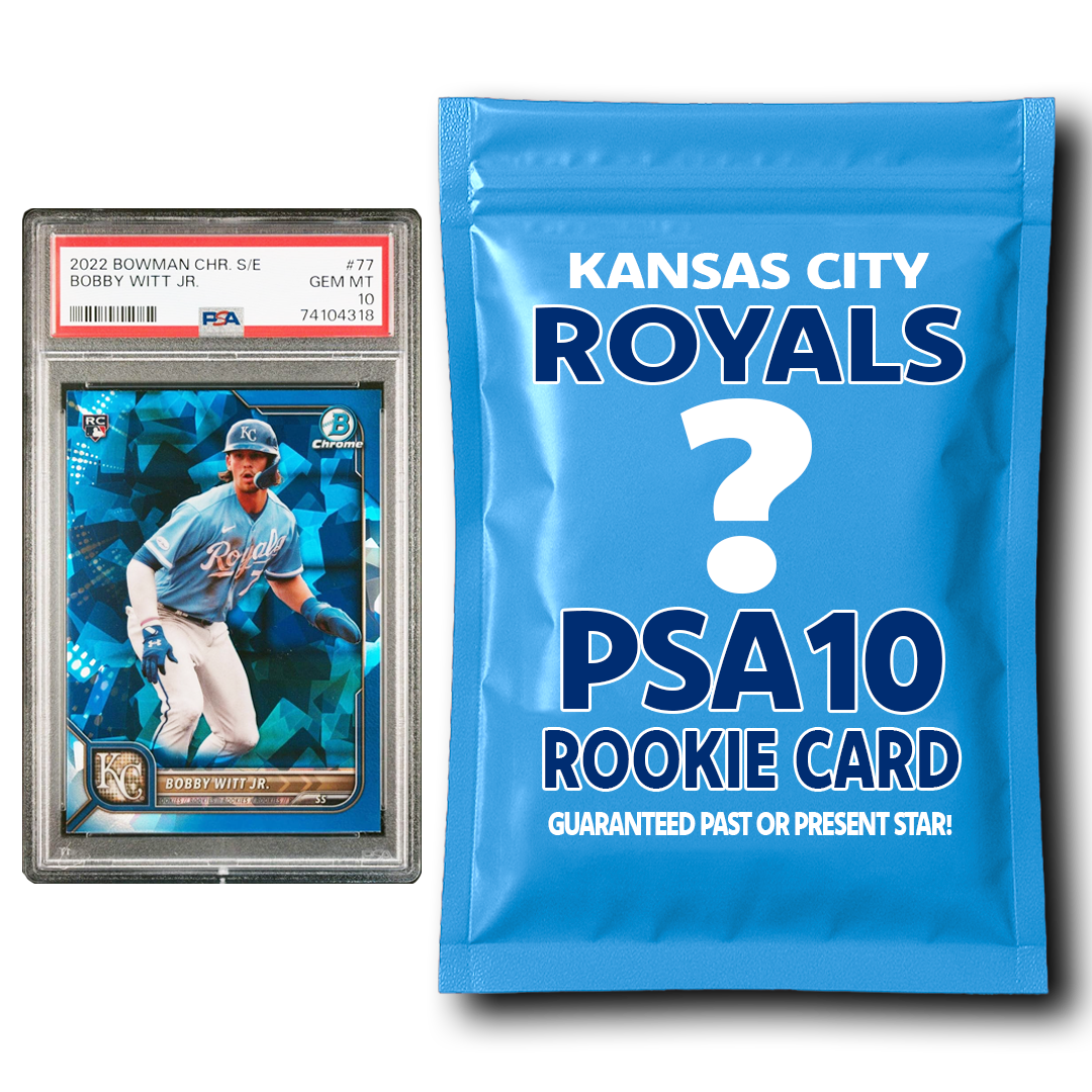 Kansas City Royals PSA 10 Graded Rookie Card Mystery Pack