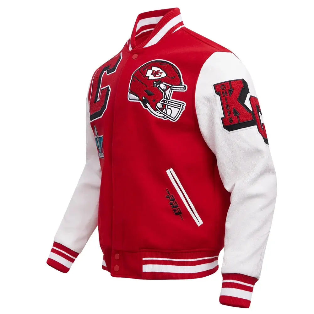 Kansas City Chiefs Mashup Wool Varsity Jacket