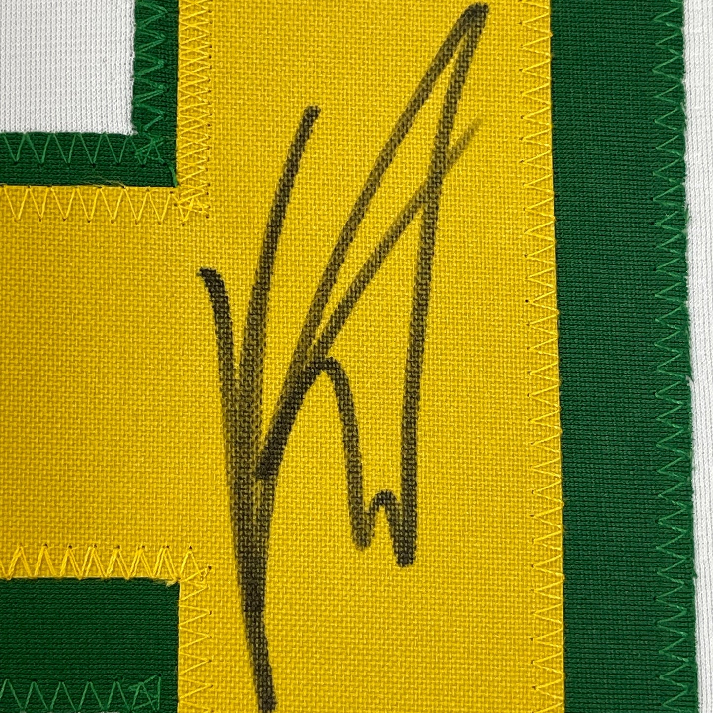 Framed Autographed/Signed Kirill Kaprizov 35x39 Minnesota White Retro Hockey Jersey Beckett BAS COA