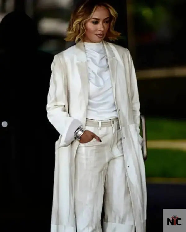Kat Graham Los Angeles 2025 Long Coat
