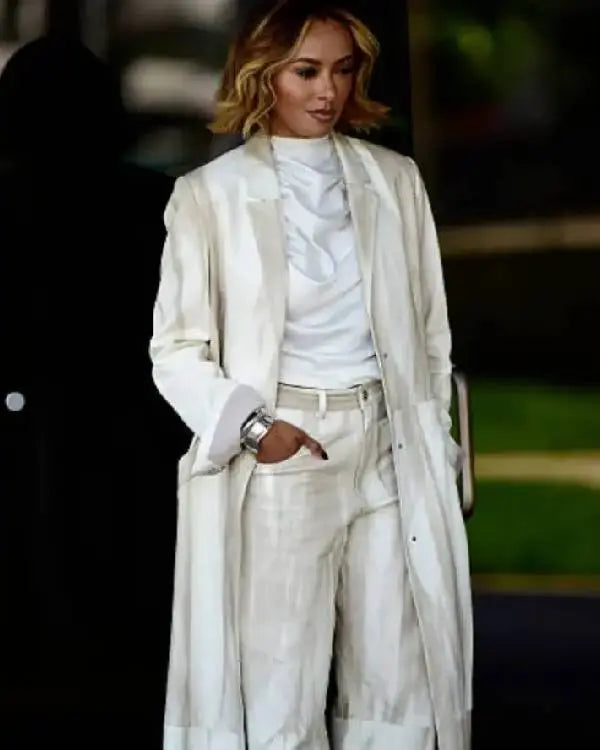 Kat Graham Los Angeles 2025 Long Coat