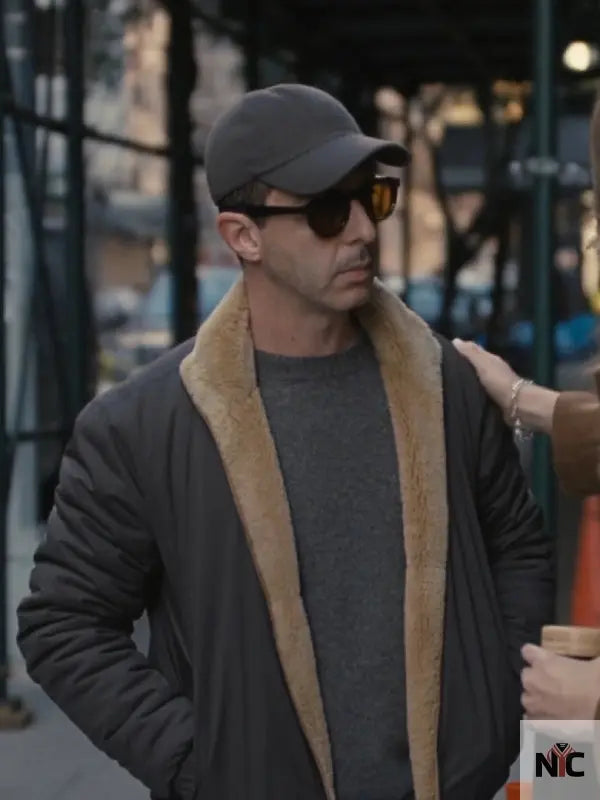 Kendall Roy Succession S04 Shearling Jacket